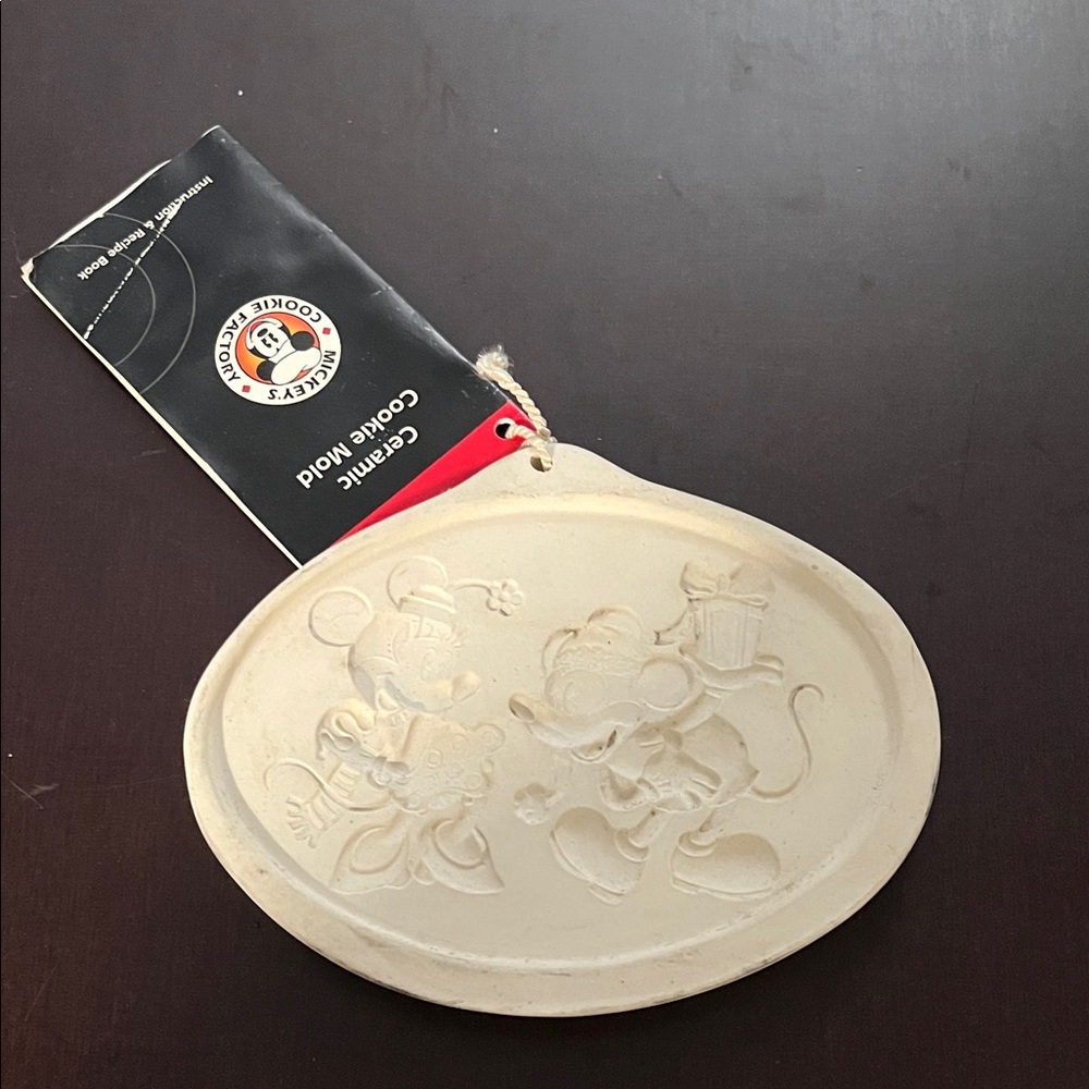 Disney Mickey and Minnie Ceramic Cookie Mold